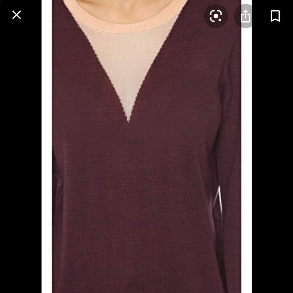 Opening Ceremony maroon cutout sweater small NWT - Picture 4 of 12